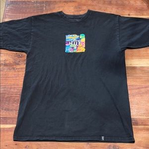 Men’s Huf black logo t shirt size medium